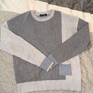 Charlie B Two-Tone Crewneck Sweater